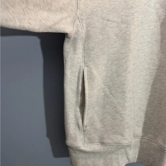 Aritzia cozy sweat fleece boyfriend half zip sweatshirt women’s size large - Picture 5 of 12